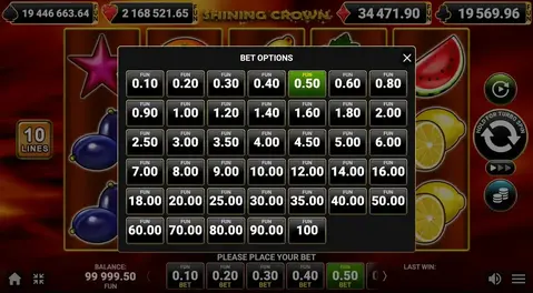 shining crown rtp