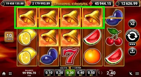 shining crown slot