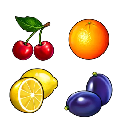 Shining Crown cherry lemon plum and orange symbols